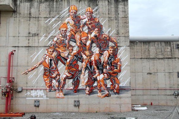 Shaka graffiti in Brazil